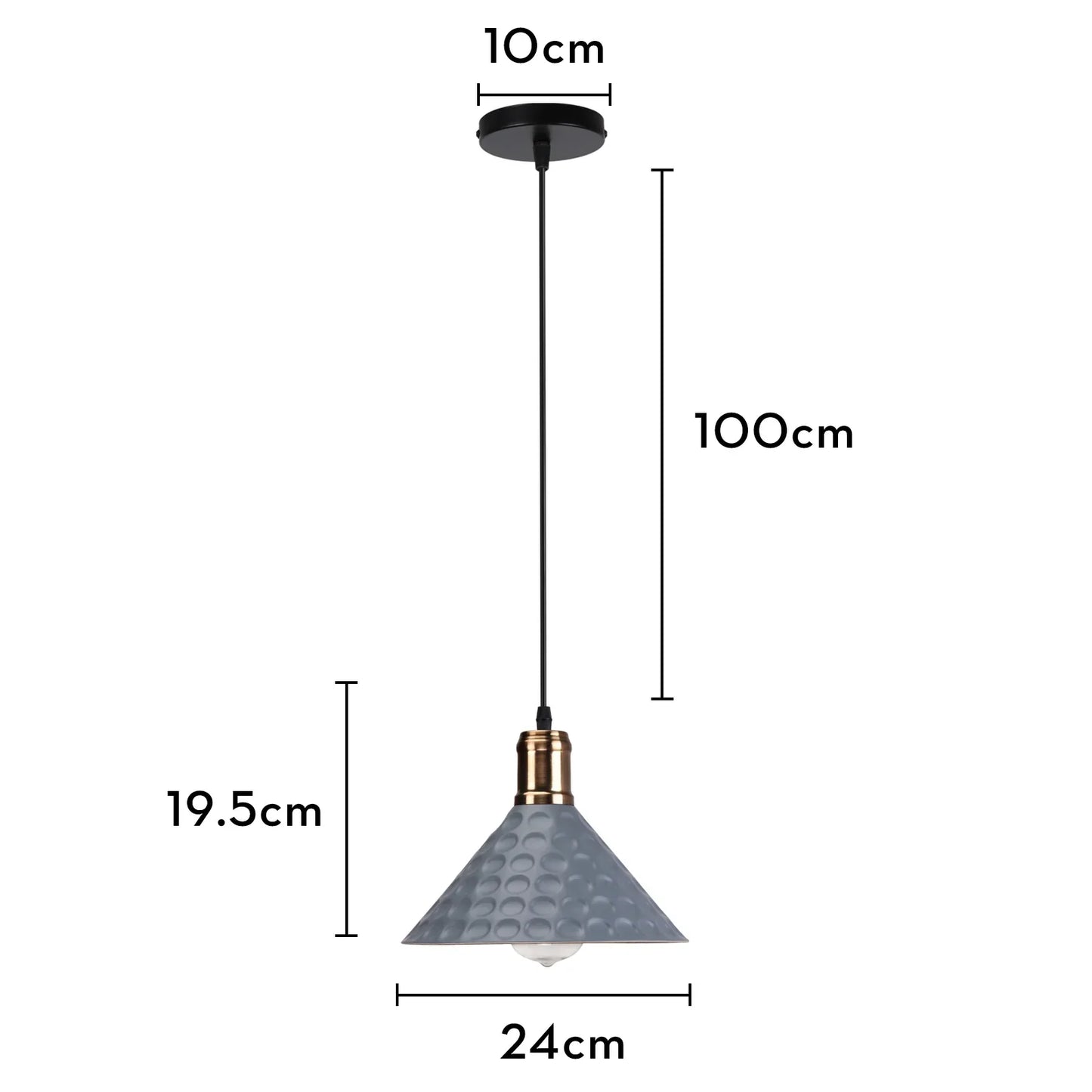 DecorBites™ Iron Pendant Light for Dining Room, Kitchen, and Bedroom