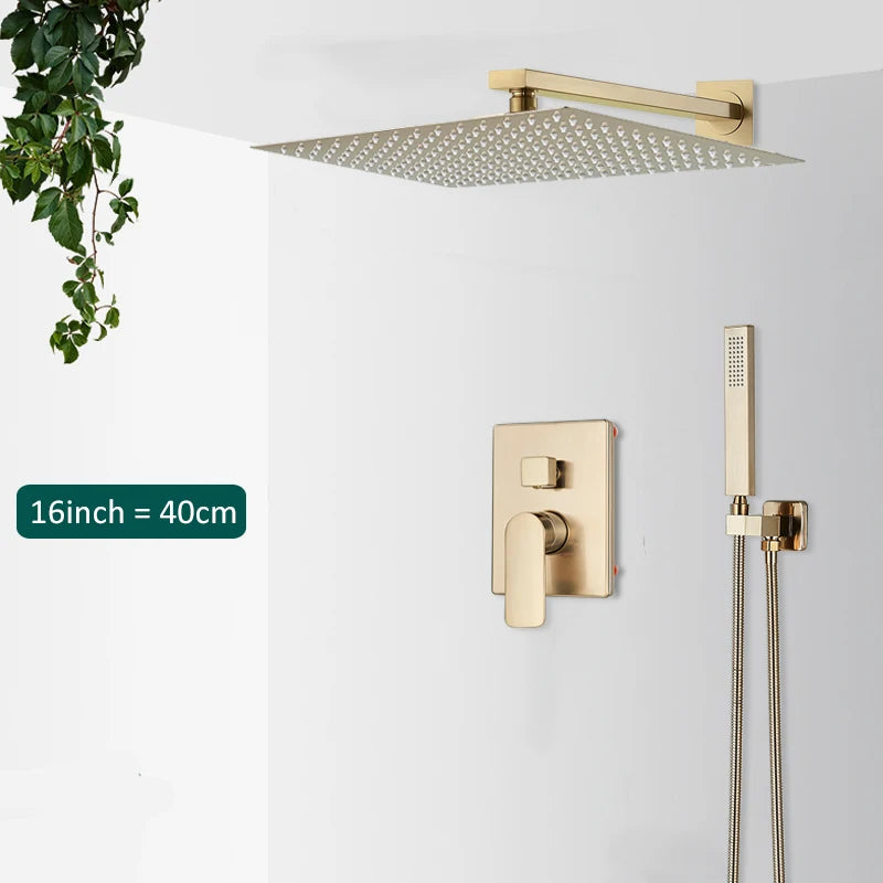 Gold Wall Shower System