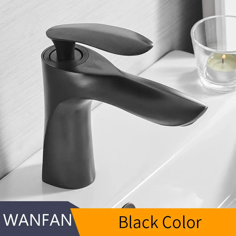DecorBites™ Gold Waterfall Bathroom Faucet - Single Handle Basin Mixer Tap, Elegant Design