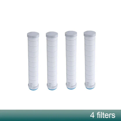 رأس دش محمول عالي الضغط من DecorBites™ بثلاثة أوضاع مع زر إيقاف - فوهة رش الحمام