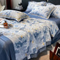 Decobites Luxury Floral Summer Quilt Comforter - Soft, Skin-Friendly & Machine Washable