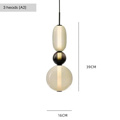 Nordic Colored Glass Pendant Light