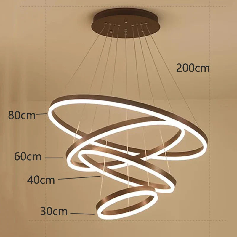 DecorBites™ Crystal Chandelier Stair Pendant Lamp Living Room Pendant Lights Interior Lighting