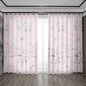 Decobites Pink Floral Bag Curtains for Home Decoration, Kitchen, Coffee Shop, Living Room