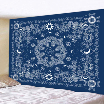 Decobites Psychedelic Butterfly Sun Moon Tapestry for Bohemian Bedroom Wall Decor