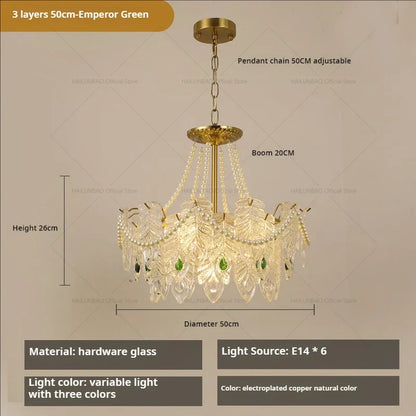 DecorBites™ Crystal Chandelier Light: French Modern Luxury for Living Room, Dining Room, Bedroom