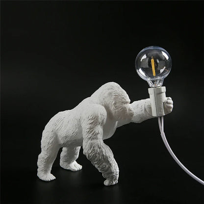DecorBites™ King Kong Resin Night Light: Customizable LED Table Lamp for Modern Living Spaces