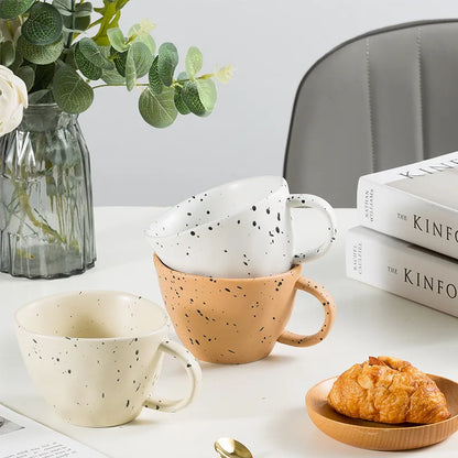 Juego de tazas de café espresso de cerámica creativa DecorBites™ para parejas