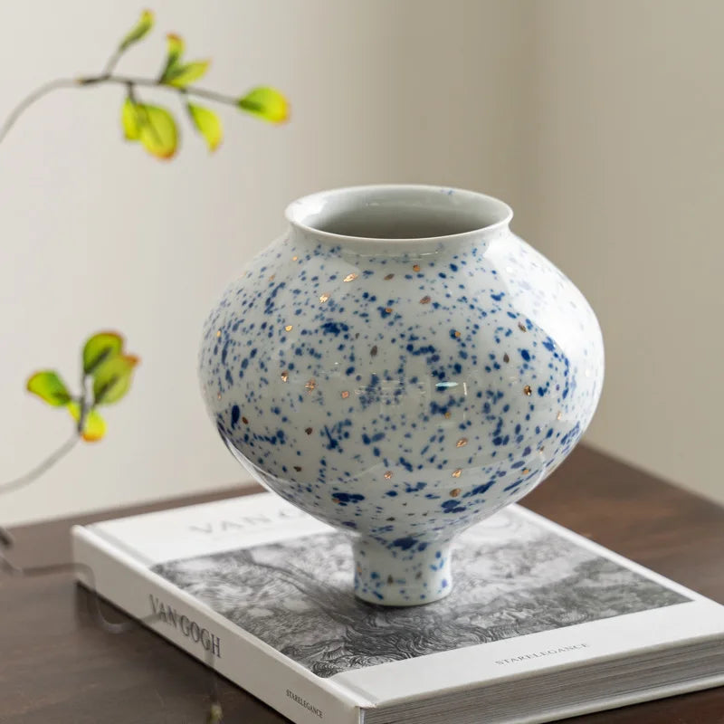 DecorBites™ Chinese Retro Ceramic Vase Flower Arrangement Handmade Home Decor