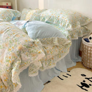 Lace Ruffle Bedding Set