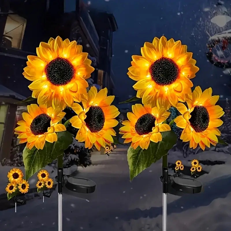 DecorBites™ Sunflower Solar LED Garden Light - Auto Brightness