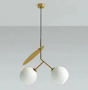 DecorBites™ Cherry Glass Pendant Lights: Nordic Red/White Lamp for Home Decor & Lighting