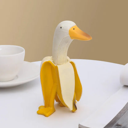 DecorBites™ Abstract Banana Duck Sculpture Decorative Figurine for Home Decoration