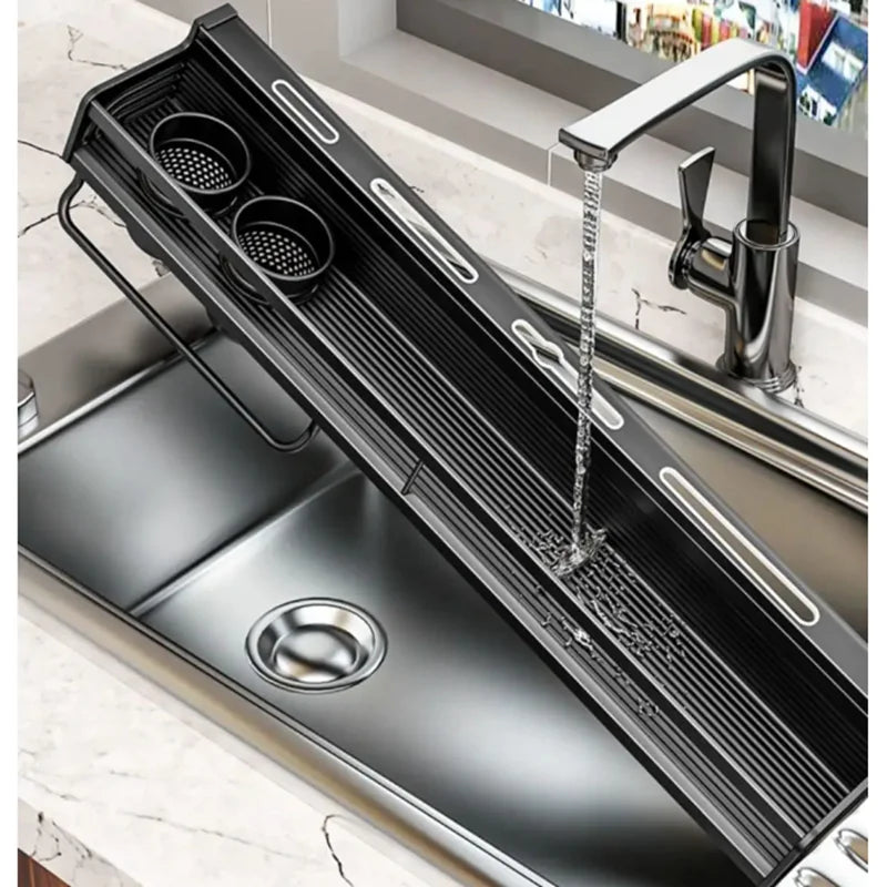 Organizador de cocina de doble capa DecorBites™ con estante para especias de pared