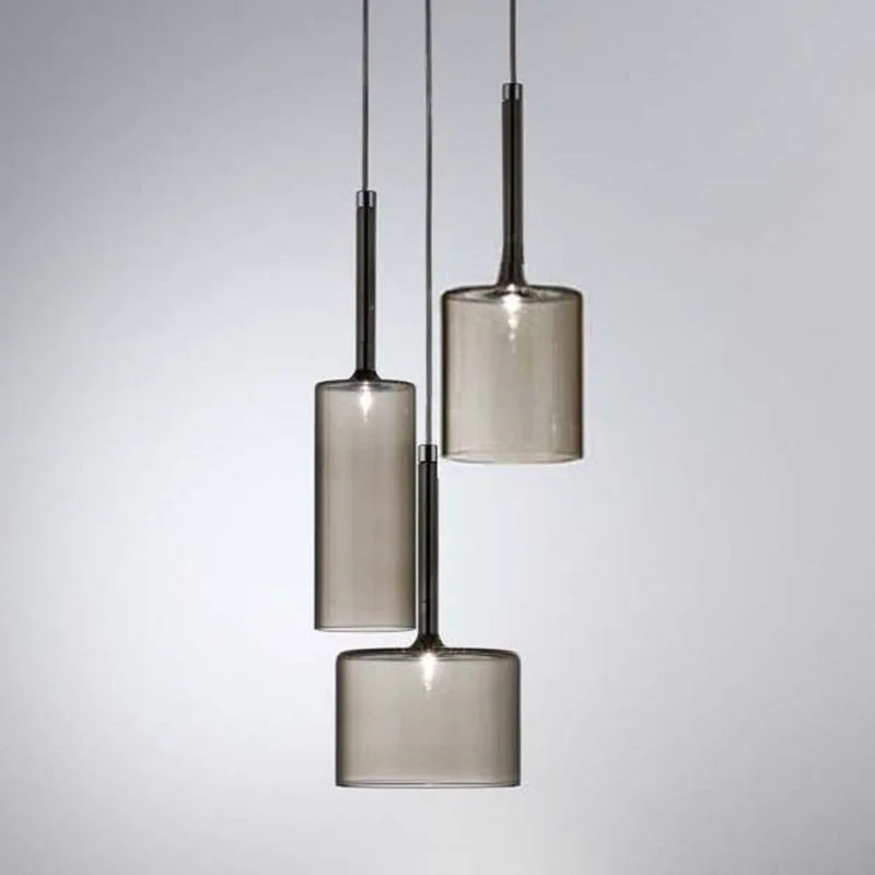 DecorBites™ Glass Bottle Pendant Light: Spillray Industrial Decor Lighting for Restaurant and Bar