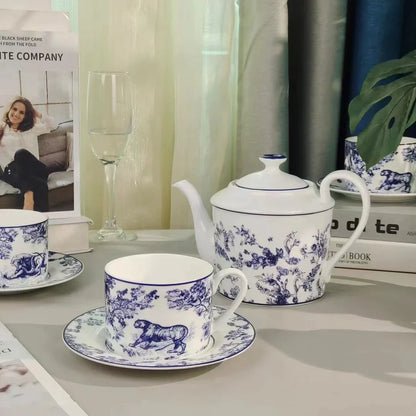 DecorBites™ Jungle Lion Bone China Tea Set and Coffeeware Collection