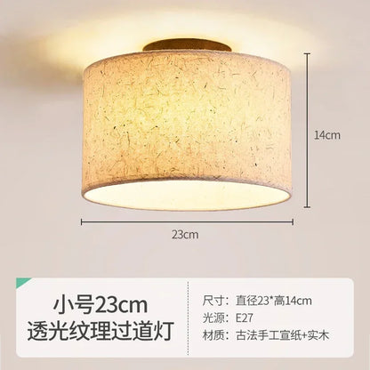 Lámpara de araña DecorBites™ Cream Wabi-sabi, estilo retro japonés, para decoración de dormitorios.