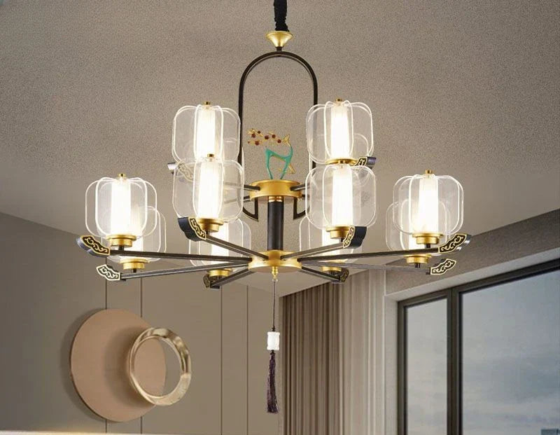 DecorBites™ Deer Enamel Pendant Light | Chinese Style Zen Design for Home Decor