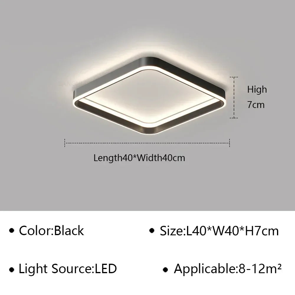 Lámpara de techo geométrica LED DecorBites™ para sala de estar, comedor, estudio, dormitorio, pasillo o balcón.