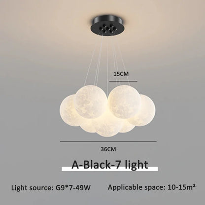 DecorBites™ Bubble Ball LED Pendant Lights: Modern Chandelier for Living Dining Bedroom Office Decor