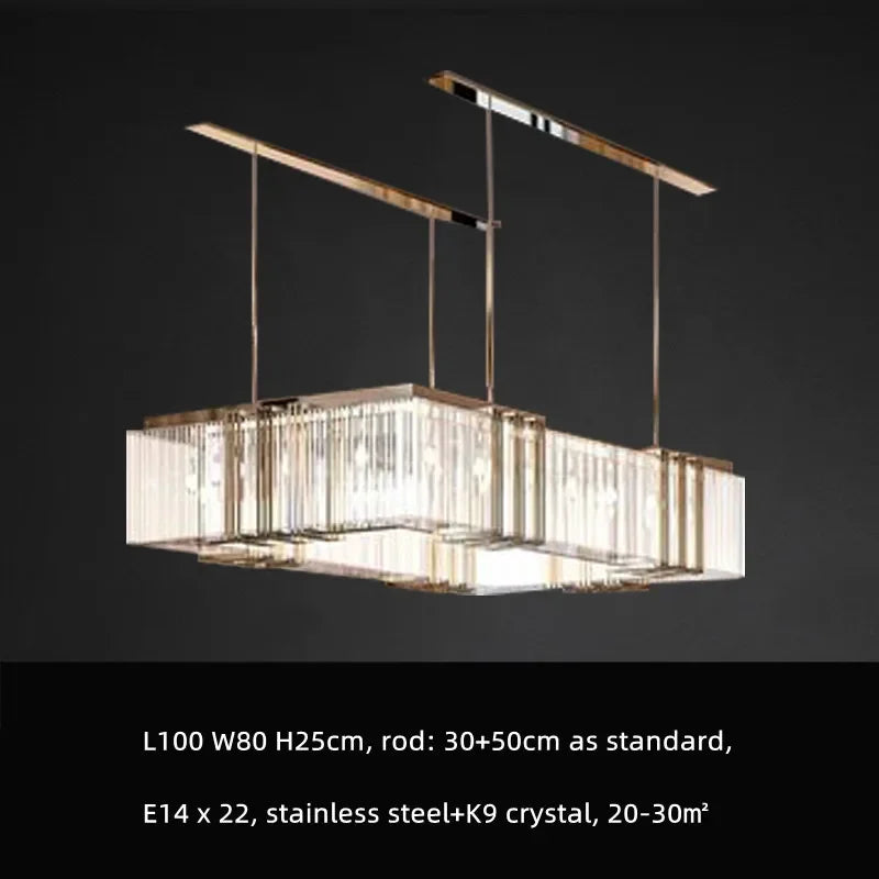 E14 Crystal Pendant Chandelier
