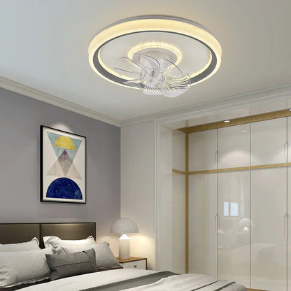 DecorBites™ 6-Speed LED Ceiling Fan Light for Living Room - 360° Rotation