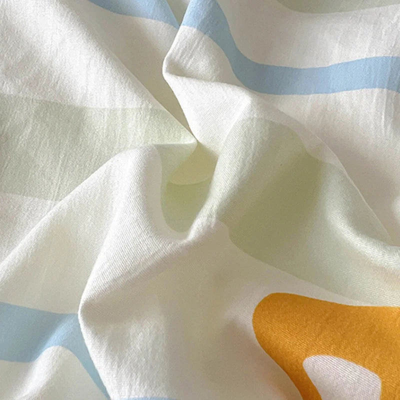 DecorBites™ Cartoon Printed Bedding Sets: Super-Soft, Skin Friendly, Summer Bed Sheet, Duvet Cover, Pillowcases