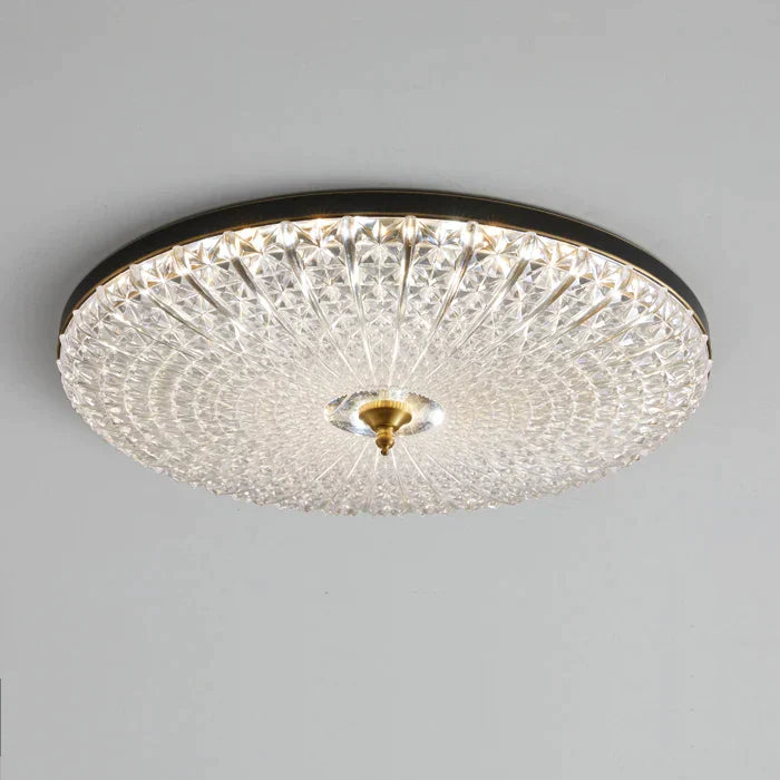 DecorBites™ Glass Round Ceiling Lamp: Simple Luxury for Bedrooms