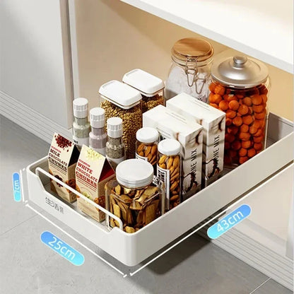 DecorBites™ Kitchen Organizer Rack for Cabinets Storage and Tableware - Slide Dish Rack