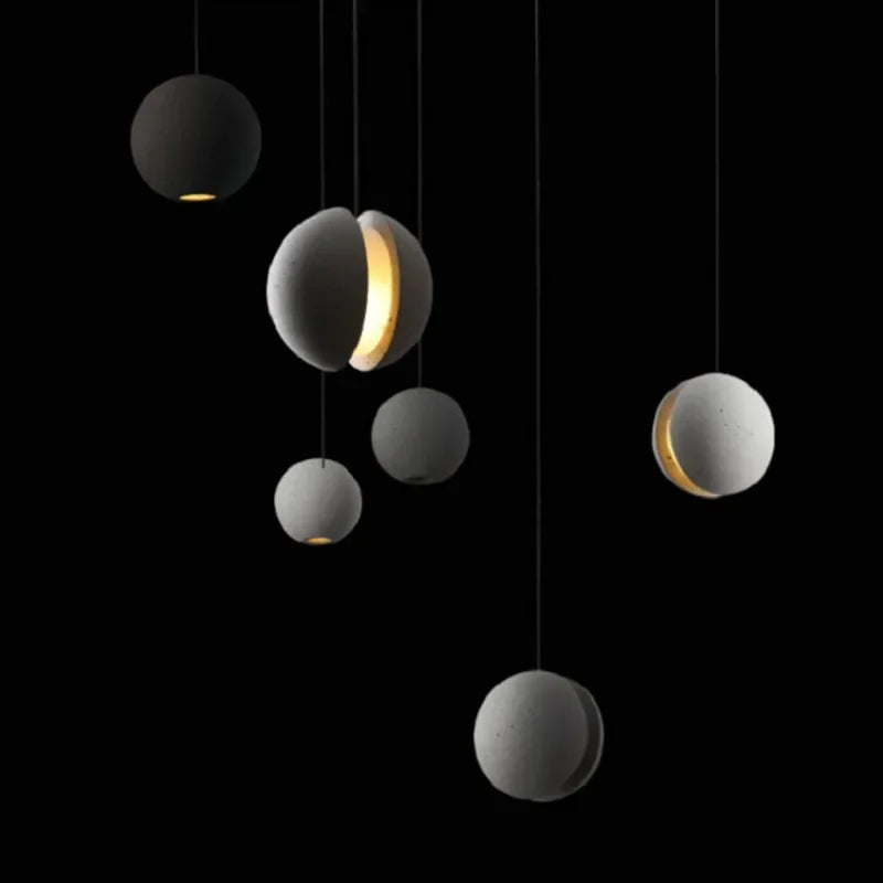 DecorBites™ Cement Pendant Light: Industrial Nordic Retro Chandelier for Hotel Restaurant Bar