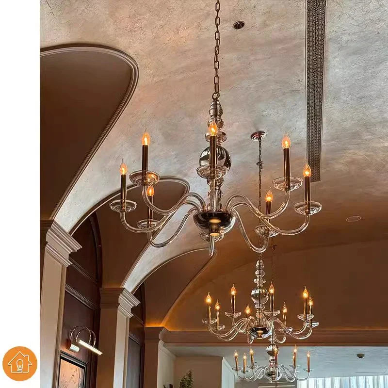 DecorBites™ Glass Branch Ceiling Chandeliers LED Living Room Dining Bedroom Lamps