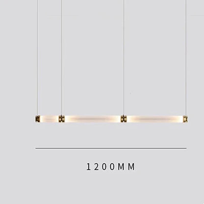 Lámpara de techo colgante LED DecorBites™ Luna de tubo de vidrio para cocina, comedor o escalera