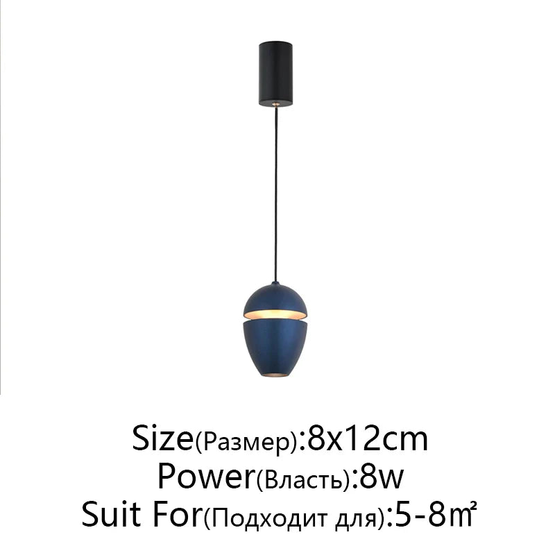 DecorBites™ LED Pendant Lights: Modern Circular Ceiling Lamps for Bedside, Restaurant, and Bar counters