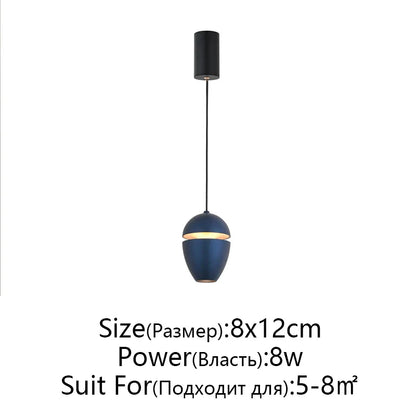 DecorBites™ LED Pendant Lights: Modern Circular Ceiling Lamps for Bedside, Restaurant, and Bar counters