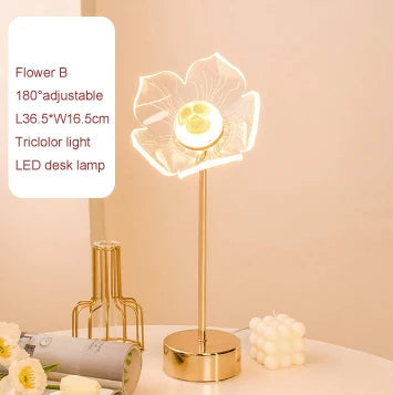 DecorBites™ Butterfly Gold Acrylic LED Desk Lamp for Artful Living Room Night Light