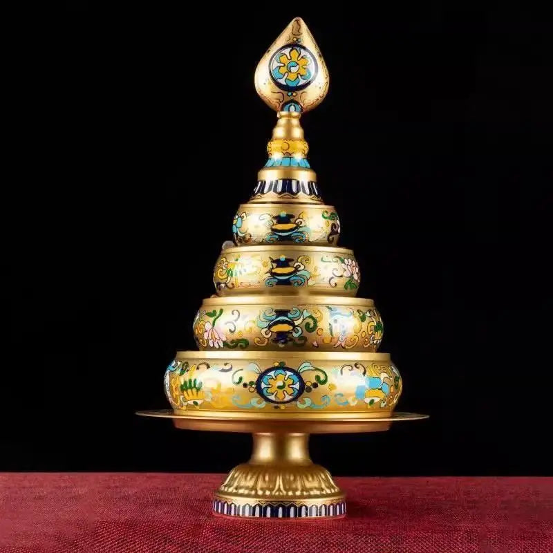 DecorBites™ Cloisonné Manda Pan Eight Auspicious Tea Pan