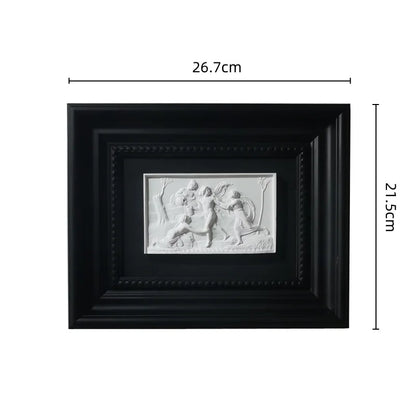 DecorBites™ Abstract Figure Relief Sculpture Decorative Painting Wall Decoration