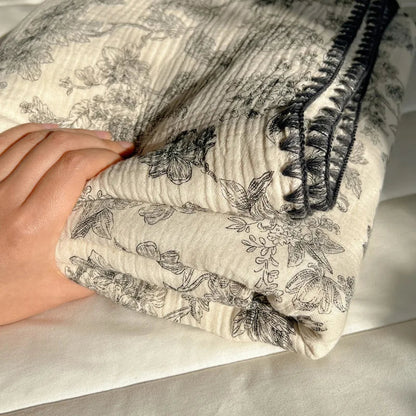 DecorBites™ Korean Cotton Cartoon Blanket for Travel & Home - Kids, Adults