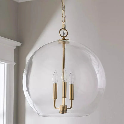 Lámpara de araña LED con bola de cristal DecorBites™ para decoración moderna de restaurantes y bares