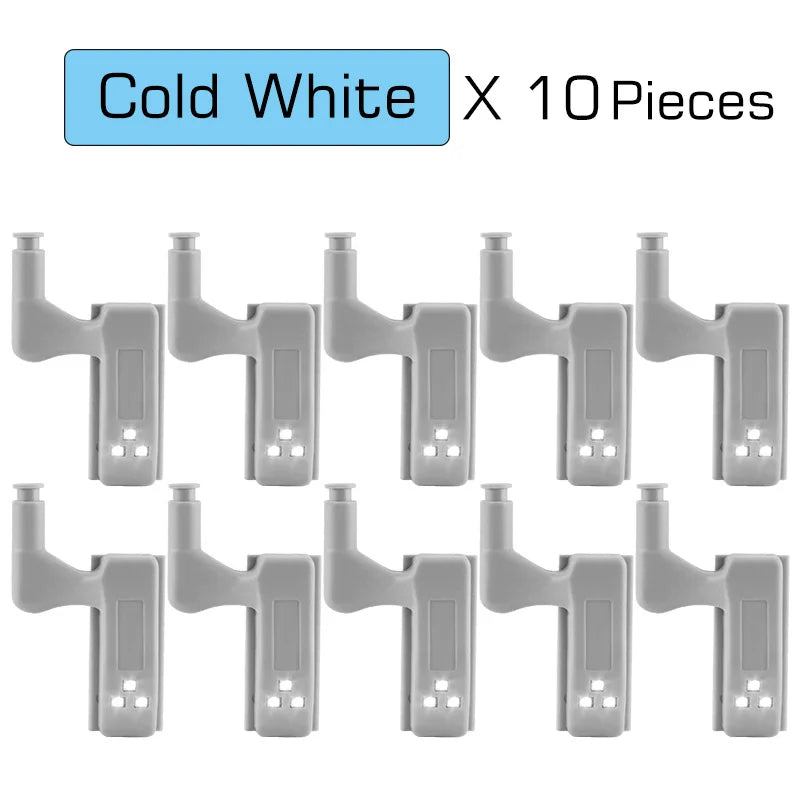 Luces LED DecorBites™ para armarios (paquete de 10) con sensor interno para vestidor o lámpara de noche de dormitorio