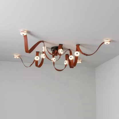 DecorBites™ Leather Marble Pendant Lights Luxury Dimmable Fixture Easy Installation Bedroom Living Room Lamp