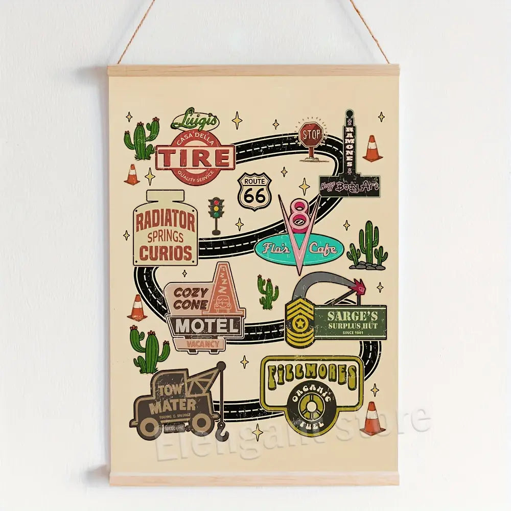 DecorBites™ Lightning McQueen Art Prints - Cars Movie Theme