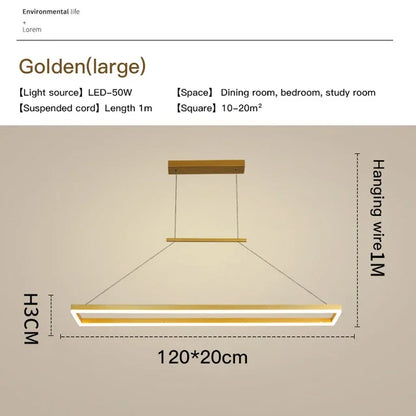 DecorBites™ Aluminum LED Ceiling Chandelier - Modern Design for Kitchen Island, Dining Table, Office, Bar