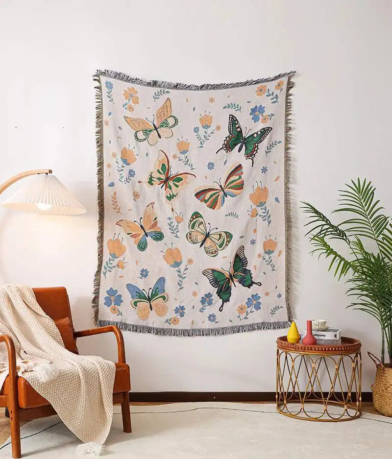Gothic Cotton Throw Blanket