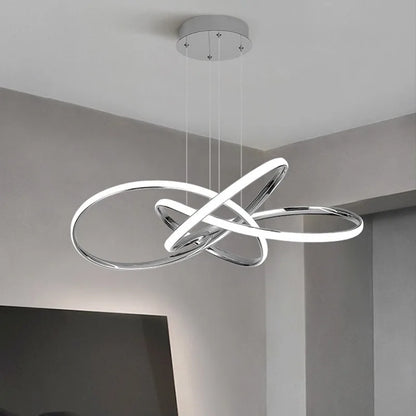 Lámparas de araña DecorBites™ con anillo dorado para comedor moderno e iluminación de lujo para dormitorios