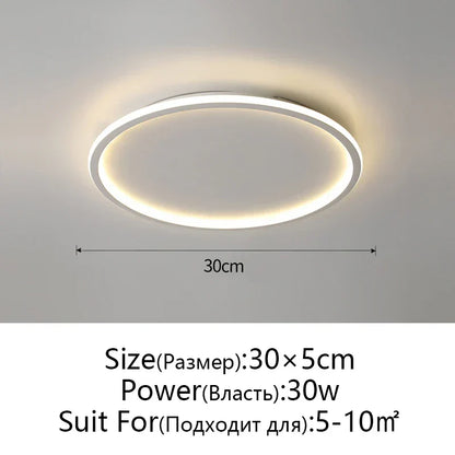 DecorBites™ Dimmable LED Ceiling Light for Modern Nordic Home Living Room Lighting