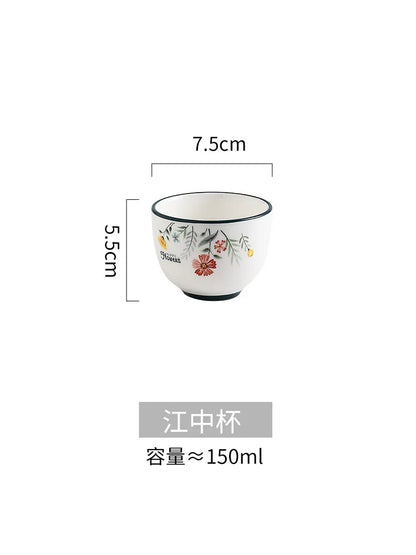 Juego de plato y tazón para fideos de arroz DecorBites™ de porcelana fina