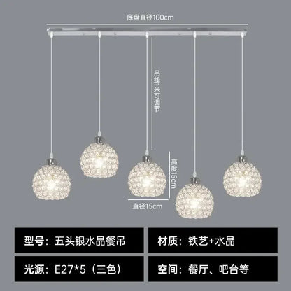 DecorBites™ Crystal Dining Pendant Lamp - Modern Nordic Minimalist Design