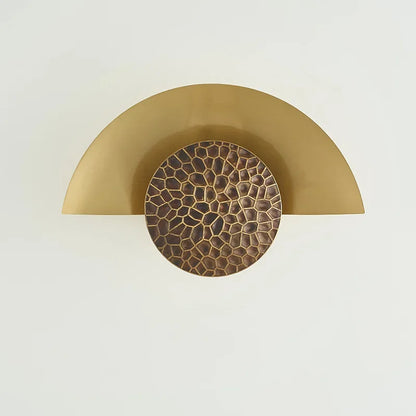 DecorBites™ Half Moon LED Wall Lamp | Modern Resin Iron Sconce for Living Room, Bedroom, Aisle