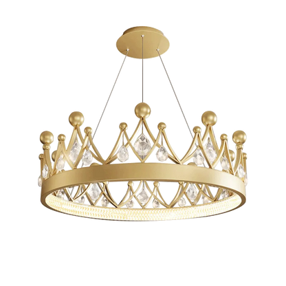 Lámpara colgante de araña de cristal DecorBites™ Crown para decoración de dormitorio y sala de estar